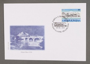 MayfairStamps Slovenia 1998 Train Locomotive Cover aaz_22047