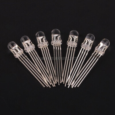 20Pcs 5mm 4pin RGB Tri-Color Common Anode LED light Red Green Blue