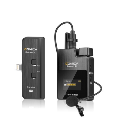 Comica BoomX-D MI1 wireless microphone set with 1 transmitter and Lightning
