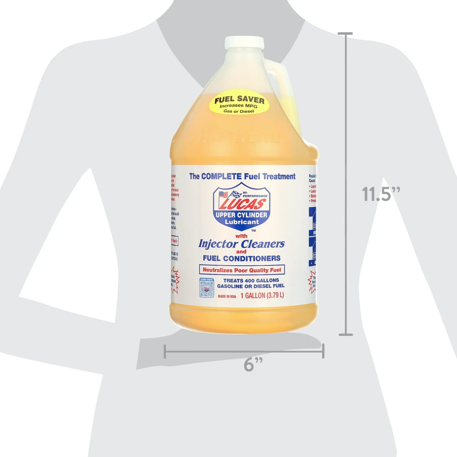 Lucas Oil 10013 Fuel Treatment Gallon Cleans and Lubricates Fuel System, Premium