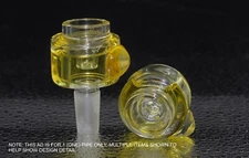 14mm FROZEN GOLD FREEZE Slide Bowl W/ SCREEN Tobacco freezable slide bowl 14