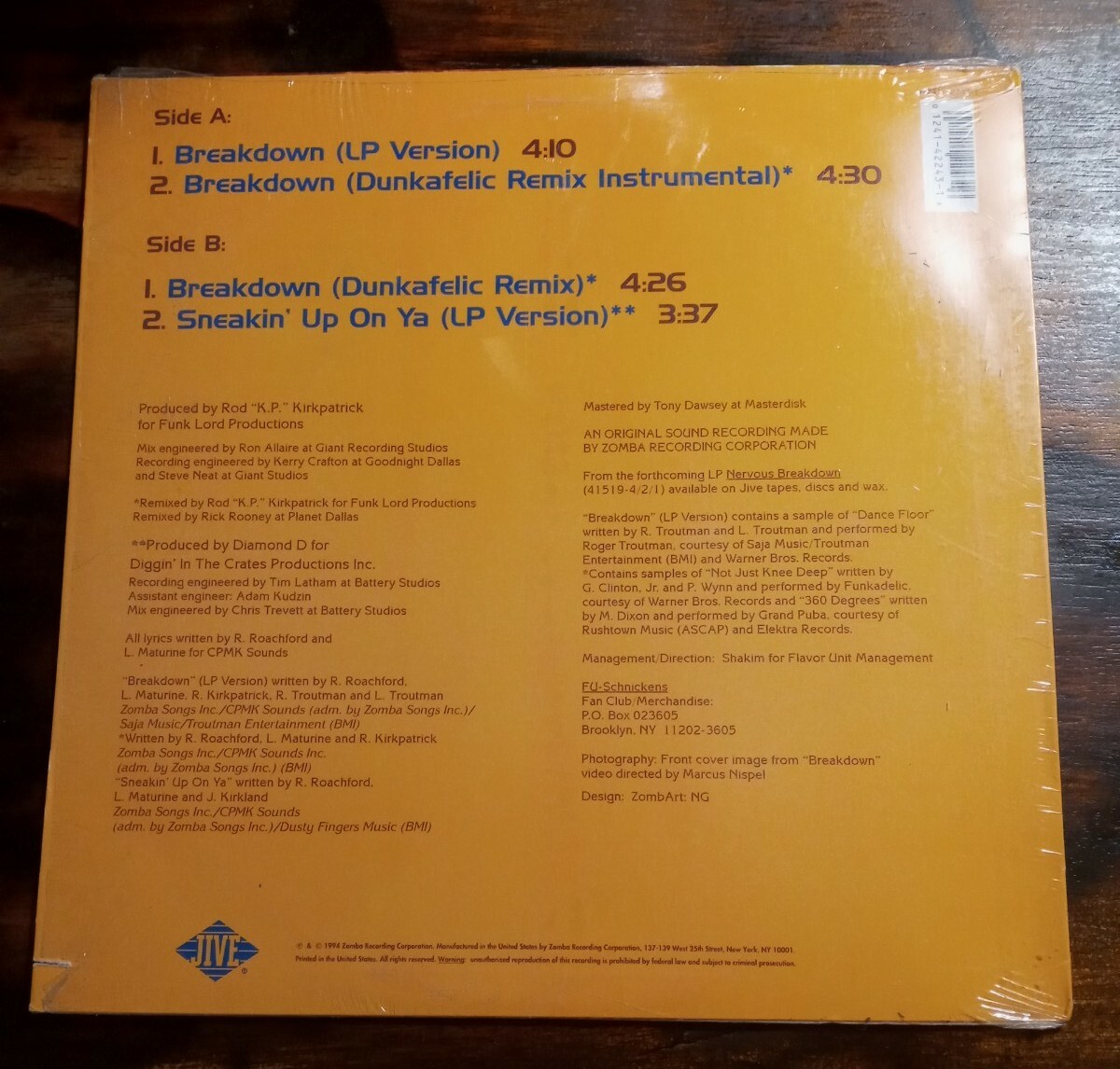 FU-SCHNICKENS - BREAKDOWN - 1994 - RECORD -HIPHOP - VINYL - LP | eBay