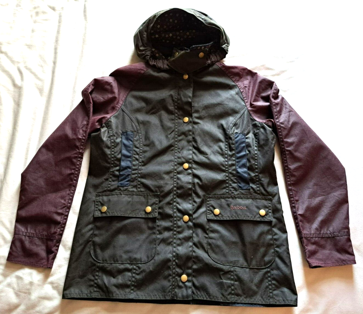 BARBOUR BEADNELL WAX Girl's Olive BNWT
