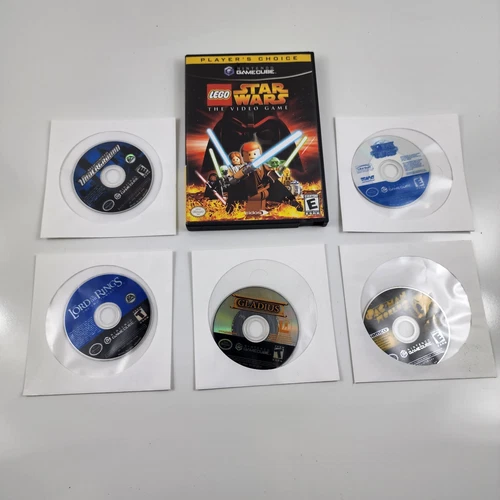 Lot Of 6 Nintendo GameCube Games - Gladius Worms Need For Speed Pac-Man TESTED