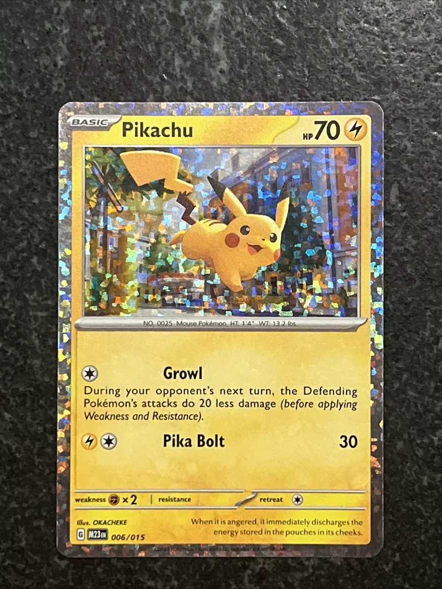 Pikachu Mc Donalds Carta Pokemon - Pikachu Foil