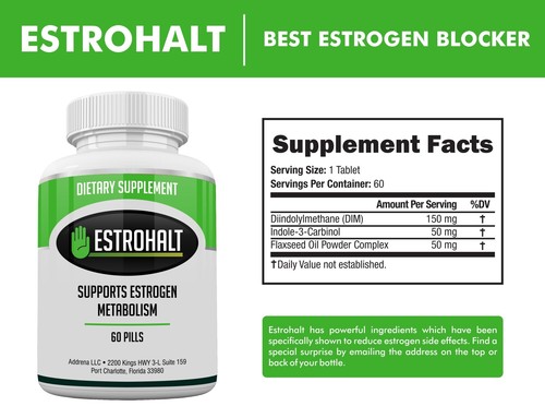 Estrohalt- DIM Supplement and Indole-3-Carbinol (I3C) Best Estrogen Blocker - Picture 2 of 5