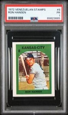 VENEZUELAN PSA 1 RON HANSEN 1972 VENEZUELA STAMPS #8 GRADED POOR *TPHLC-763-PTR