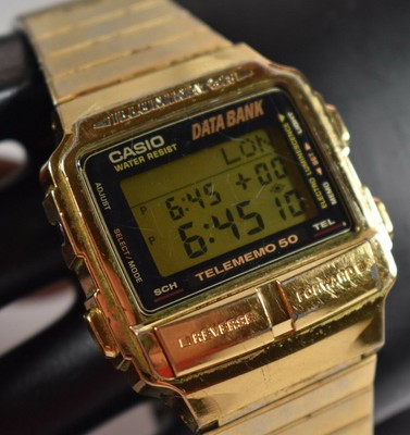 VINTAGE! Casio Gold Tone DB-580 Men's Watch NEW BATTERY! | eBay