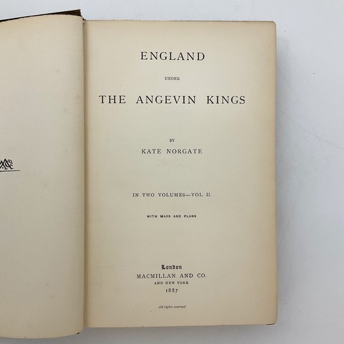 England Under The Angevin Kings Volume 1 and Volume 2 Kate Norgate 1887 - Picture 12 of 22