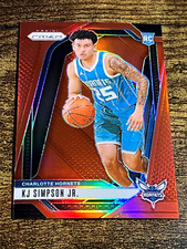 KJ SIMPSON 2024-25 Panini Prizm Rookie Red Refractor /299 #247 Hornets RC