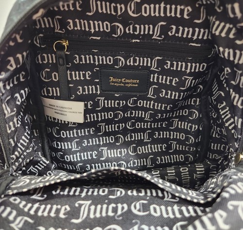Juicy Couture Ransom Note Black Mini Backpack - Picture 10 of 10