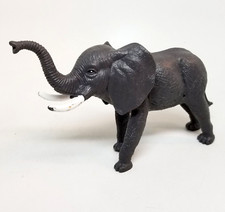 Greenbrier International Hard Plastic Toy Elephant 3 3/4 tall 6in long