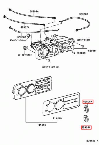 Genuine Hilux LN109 LN108 LN107 LN106 Dash Heater Fan Control Switch Knob x2 - Picture 8 of 20