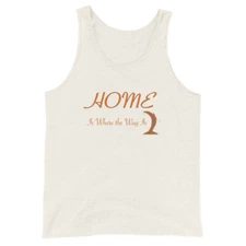 "Home Is Where the Wag Is" Unisex Tank Top Dogs Puppies Pets Animals
