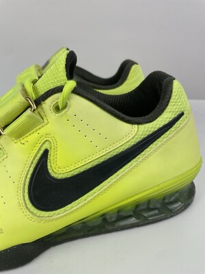 MENS NIKE ROMALEOS 2 VOLT YELLOW WEIGHT LIFTING GYM SHOES SIZE