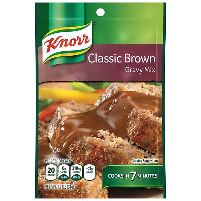 Knorr Classic Brown Gravy Mix 1.2 Oz Pack of 12 Easy Meal Solution