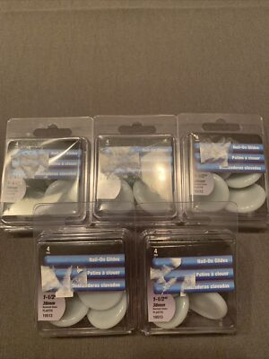 SHEPHERD 4-Pack 1-1/2-Inch Glide Cushioned Nail On. 19513. LOT OF 5