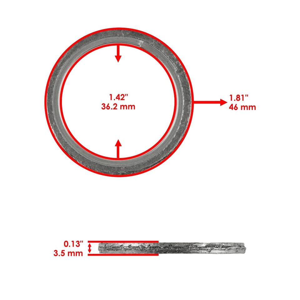 Kit de junta de tubo silenciadores silenciador de escape para Can-Am Commander 1000 2014-2015 Foto 2 de 4