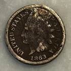 1863 Indian Head Cent - AG - About Good