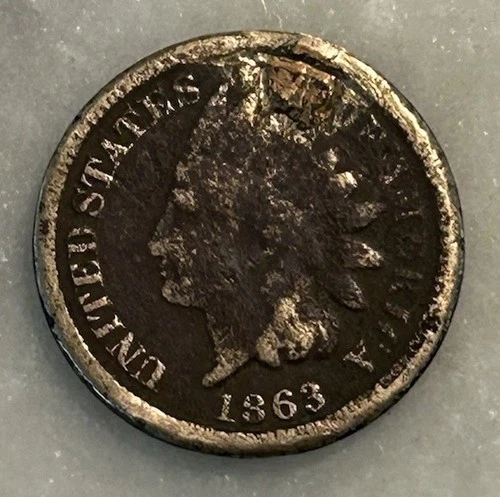 1863 Indian Head Cent - AG - About Good