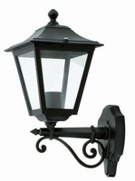Schwarze AußEnleuchte Rustikal IP44 E27 Wand Laterne Lampe Haus Hof Genevieve