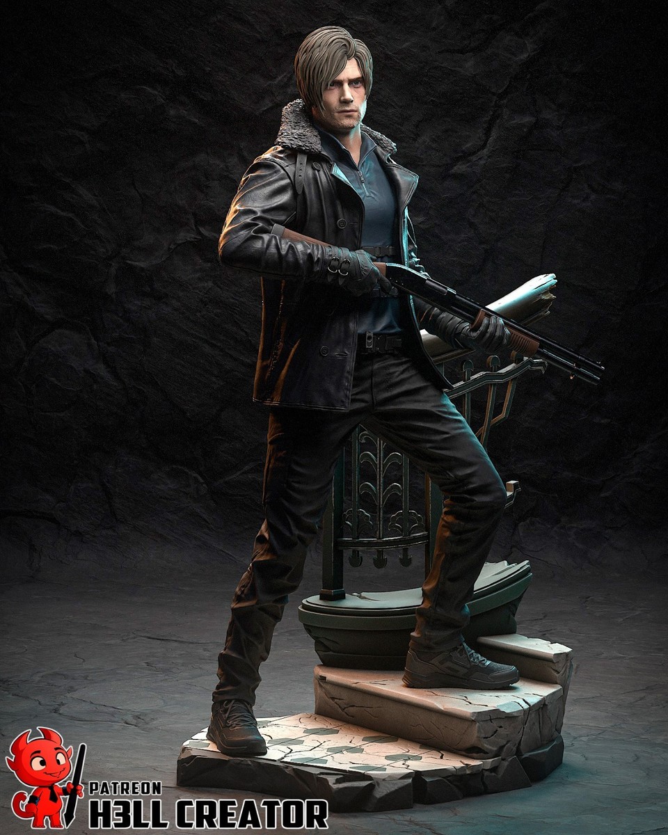 Leon Kennedy - RE Requiem 1/6 or 1/10 Scale Statue 3D Print Model