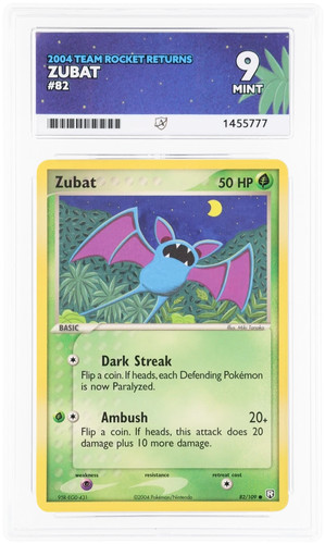 Zubat graded ACE 9 for sale on eBay