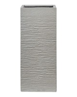 Blumentopf Hellgrau Quadratisch 26 X 26 Cm Mit Loch Modern 60 Cm Hoch Dion