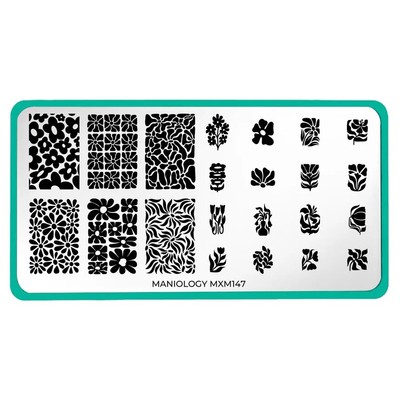 Bloom Revival: Petal Pulse (MXM147) - Nail Stamping Plate