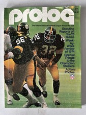 NFL 1975 Football Yearbook Pittsburgh Steelers L.C. Greenwood Vintage Original