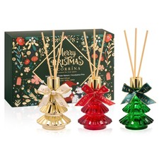 COCORR NA Christmas Reed Diffuser Set 3 - Cedar Balsam, Eucalyptus Pine, Balsam