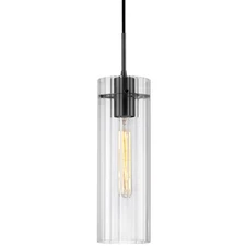 Dainolite PTA-51P-CFF Patia 5"W Mini Pendant - Black
