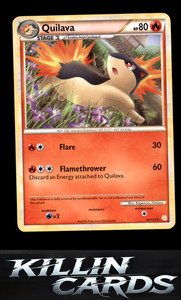 Quilava 49/123 Pokemon Uncommon HeartGold SoulSilver Card LP