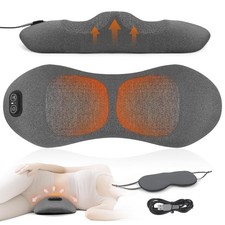 3 In 1 Electric Lumbar Support Pillow Smooth Spine Triple Fusion Back Massager