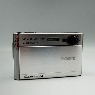 Sony Cyber-shot DSC-T70 8.1MP Digital Camera - Silver for sale
