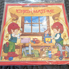 Vintage Elves In Santa's Workshop Stand-up Advent Calendar Traditional Christmas