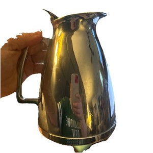 Vintage VG Thermos Chrome/Stainless Insulated Coffee Carafe #465 Filter 465f