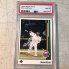 1989 UPPER DECK NOLAN RYAN # 145 PSA NM-MT 8, HOF ASTROS