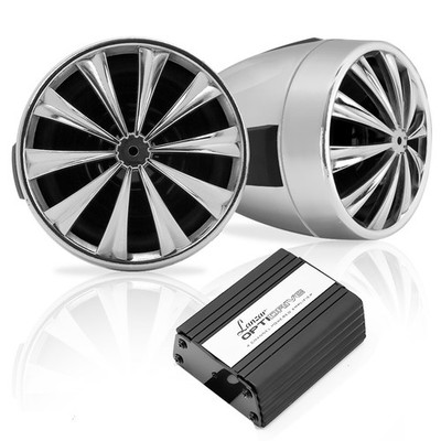 Lanzar Opti-Drive 700 Watt Speaker System-Pair of 3'' Weatherproof, 4 channel