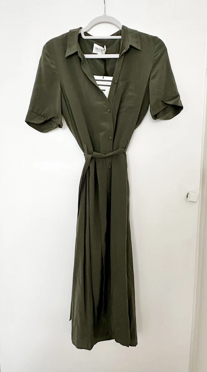 silk shirt dress ebay Silk Long Sleeve Solid Shirt Dresses for sale