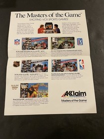 Nintendo nes Acclaim inserto promozionale Wwf Wrestlemania inserto videoregistratore