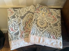 Multi Color Valances Window Treatments 2 Pack 18 W x 52 L