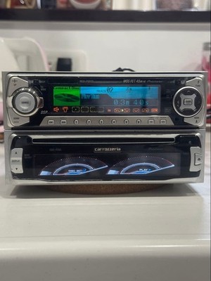 CDS-P555 ＋ MEH-P005 セット。 (323) Pioneer Carrozzeria MEH-P9900 MD Player CDS-P555 CD Player DSP