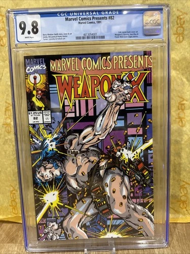 Marvel Comics Presents #82  CGC 9.8 Wolverine ORIGIN WEAPON X STORYLINE Graded