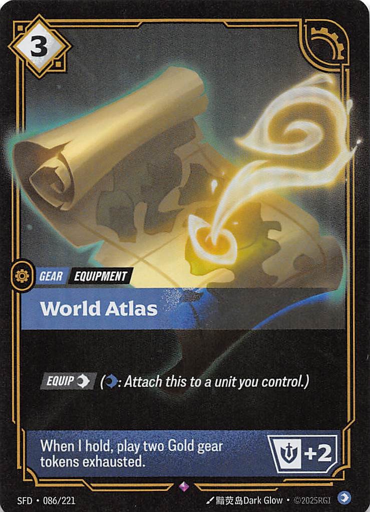 World Atlas Foil 086/221 Spiritforged Riftbound League of Legends