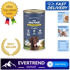 Healthy Wet Dog Food with Poultry Chunks - 1.24kg for Strong Bones & Coat 4.02 per kilo
