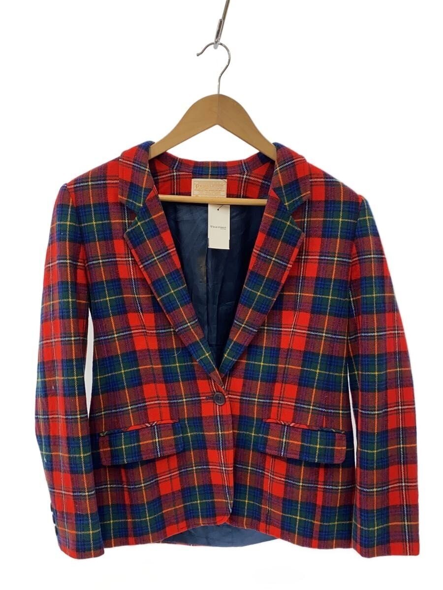 Pendleton Wool Jacket Red Check Tailored - image 1