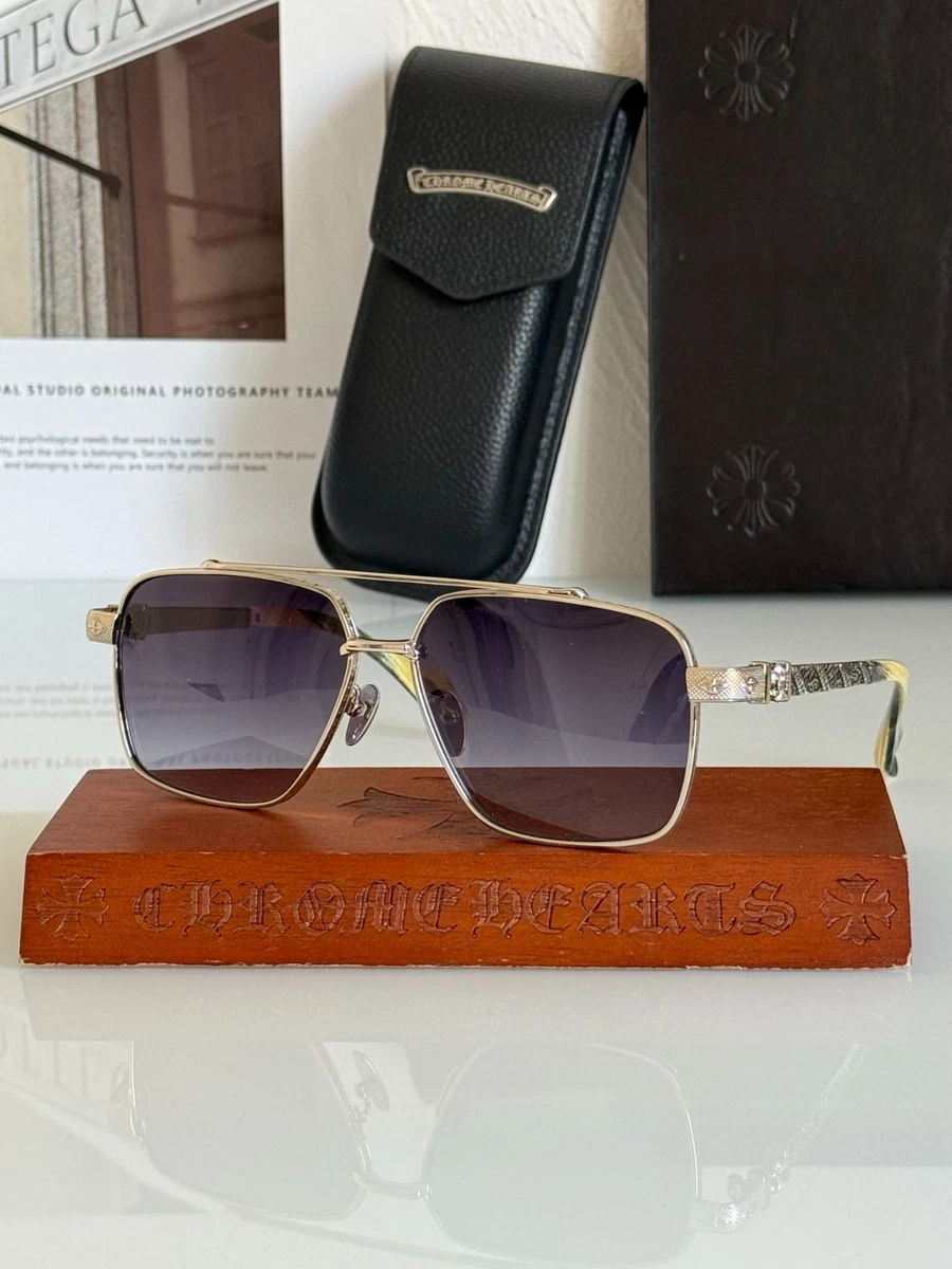 Chrome Hearts Sunglasses for Men Gold for sale | eBay display picture 1