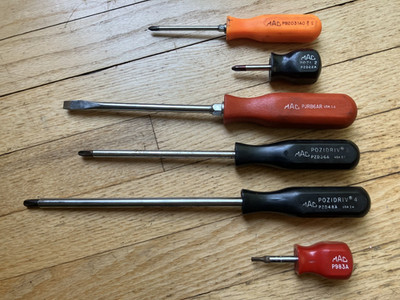 MAC Tools Screwdriver Lot of 6 (Made in USA)