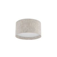 Deckenleuchte Beige Stoff Schlafzimmer E27 Rund B:35 Cm Deckenlampe Wohnzimmer